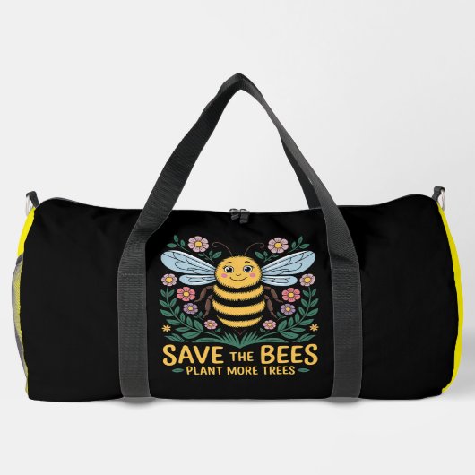 Save The Bees Plant Trees Plunjezak (Achterkant)