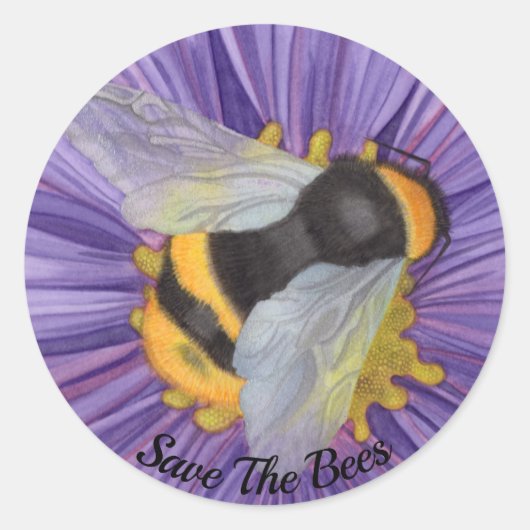 SAVE The Bees set 20 Stickers Envelope Seals (Voorkant)