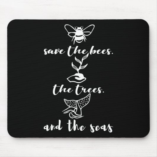 Save the Bees Trees and Zeeen Environmental Day Ea Muismat (Voorkant)
