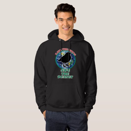 Save The Birds Save The Planet Hoodie (Voorkant volledig)