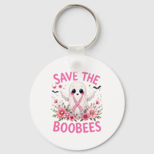 Save the Boo Bees Borstkanker Halloween Vrouwen Sleutelhanger