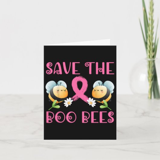 Save the Boo Bees Breast Warrior Survivor A Kaart (Voorkant)