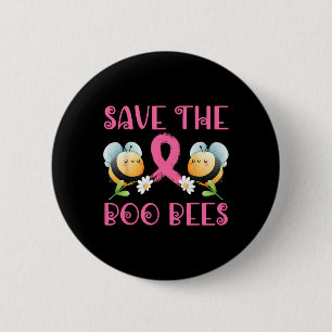 Save the Boo Bees Breast Warrior Survivor A Ronde Button 5,7 Cm