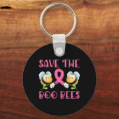 Save the Boo Bees Breast Warrior Survivor A Sleutelhanger (Voorkant)