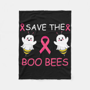 Save The Boo Bees Halloween Leuke Borstkanker Awar Fleece Deken