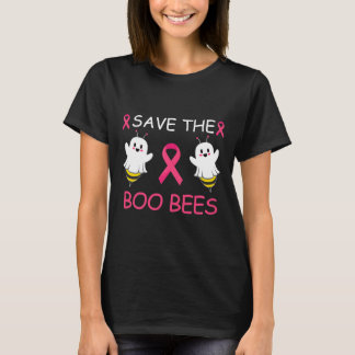 Save The Boo Bees Halloween Leuke Borstkanker Awar T-shirt