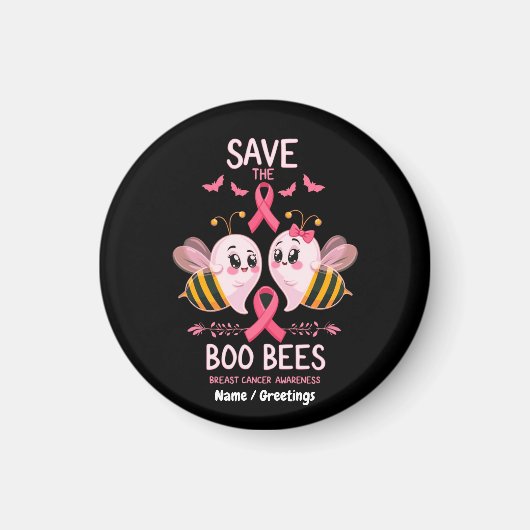 Save The Boo Bijen Borstkanker Vrouwen Halloween Magneet (Voorkant)