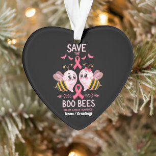Save The Boo Bijen Borstkanker Vrouwen Halloween Ornament