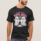 Save The Boobees Boo Bees Breast Cancer Halloween  T-shirt (Voorkant)