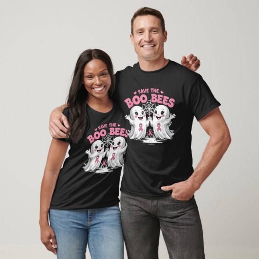 Save The Boobees Boo Bees Breast Cancer Halloween  T-shirt (Unisex)