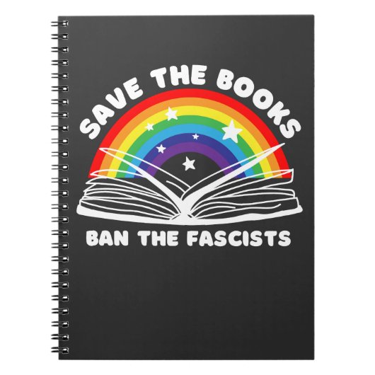 Save the Books - Verbied de fascisten tegen censuu Notitieboek (Voorkant)