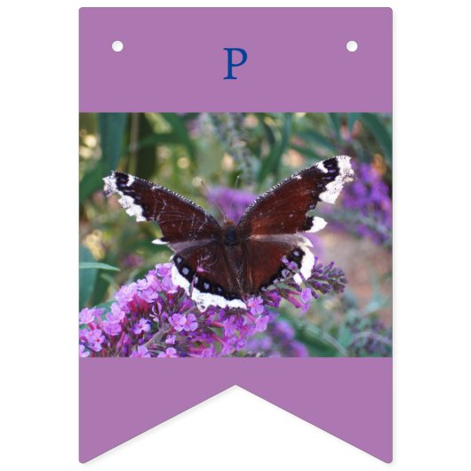 Save the Butterflies Verjaardagsbanner Vlaggetjes (Derde vlag)