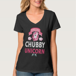 Save the Chubby Unicorn Girl T-shirt