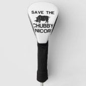 SAVE THE CHUBBY UNICORN RHINO GOLFHEADCOVER (Voorkant)