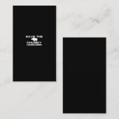 save the chubby unicorn visitekaartje (Voorkant / Achterkant)