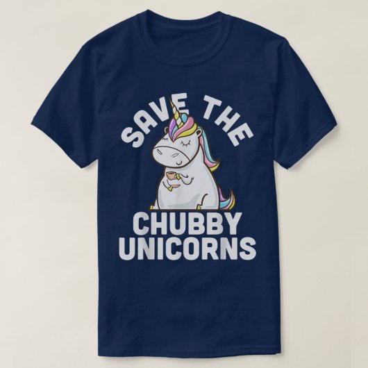 Save The Chubby Unicorns T-shirt (Design voorkant)
