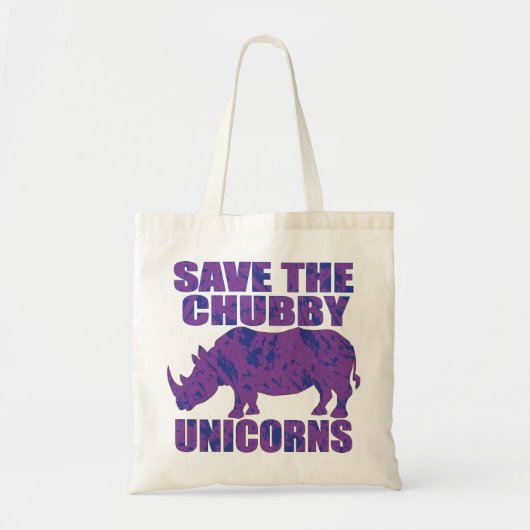 Save-The-Chubby-Unicorns- Tote Bag (Voorkant)