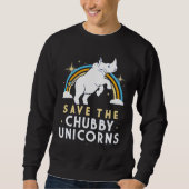 Save the chubby Unicorns Trui (Voorkant)