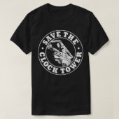 Save the Clock Tower White Print T-shirt (Design voorkant)