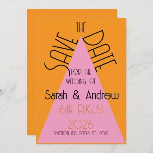 Save The Date (Voorkant / Achterkant)