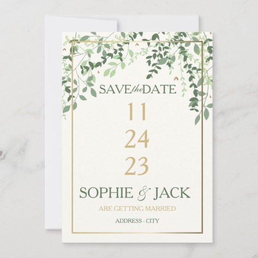 Save the date (Voorkant)