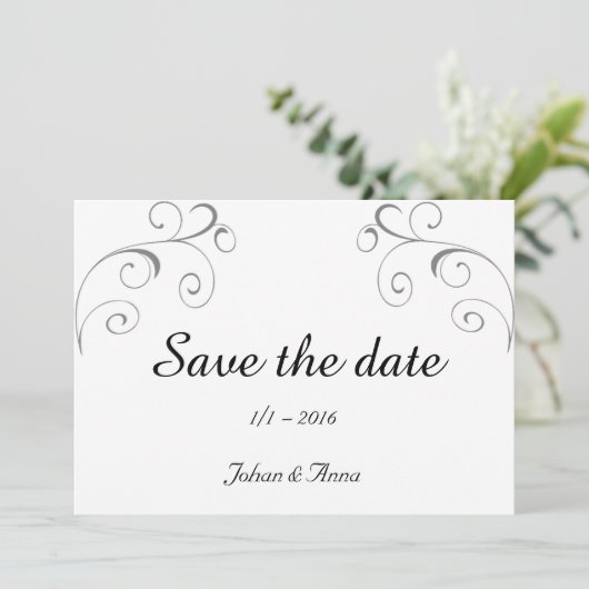 Save the date (Staand voorkant)