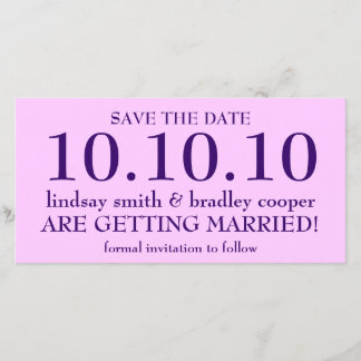 Save the date