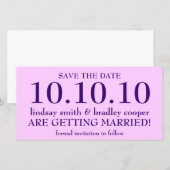 Save the date (Voorkant / Achterkant)