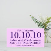 Save the date (Staand voorkant)
