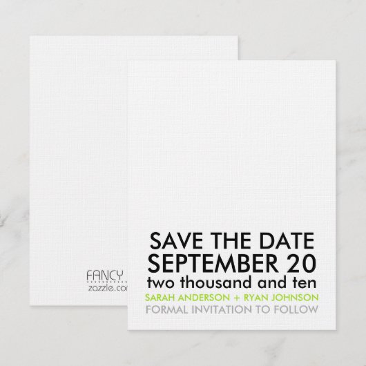 Save the Date (Voorkant / Achterkant)