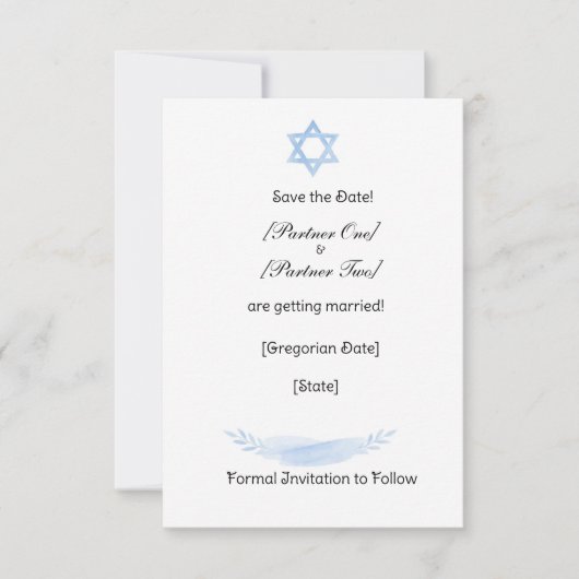 Save the Date (Voorkant)