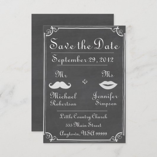 Save the Date (Voorkant / Achterkant)