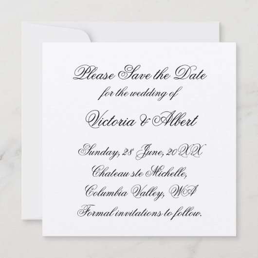 Save the date (Achterkant)