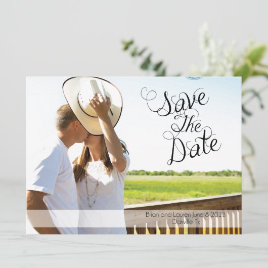 Save the date (Staand voorkant)