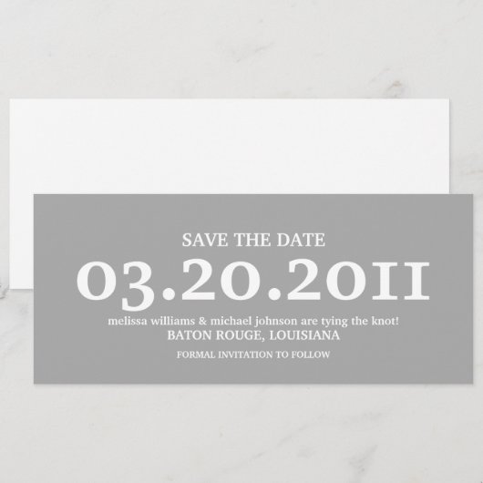 Save the Date (Voorkant / Achterkant)