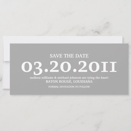 Save the Date (Voorkant)