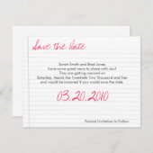 Save the Date (Voorkant / Achterkant)