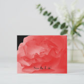 Save the Date 10th Jubileum Party Koraal Roos Aankondigingskaart (Staand voorkant)