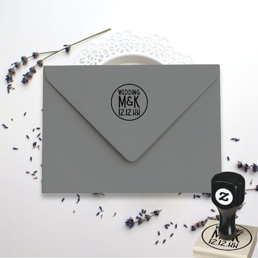 Save The Date 1920s Gatsby Bruiloft Rubber Stempel