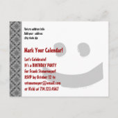 Save the Date 50th Verjaardagsfeest Ver 0025 Aankondigingskaart (Achterkant)