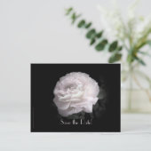 Save the Date 60th Anniversary Party Elegant Rose Aankondigingskaart (Staand voorkant)
