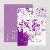 Save the Date 80th Birthday Bloemenboeket Aangepas Aankondigingskaart (Voorkant / Achterkant)