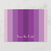 Save the Date 90th Birthday Party, Paarse strepen Aankondigingskaart (Voorkant)