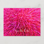 Save the Date 90th Birthday Party, Roze Abstract Aankondigingskaart (Voorkant)