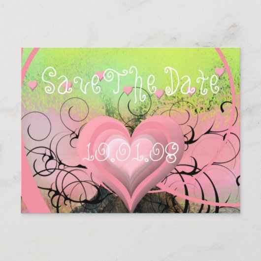 Save The Date - - Aangepast Aankondigingskaart (Voorkant)