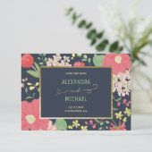 Save the Date - Aangepaste Kaart - Bloemen, Tuin (Staand voorkant)