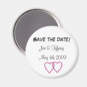 "Save the date" Aangepaste magneet (Voorkant / Achterkant)
