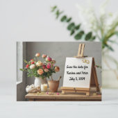 Save the date aankondiging (Staand voorkant)