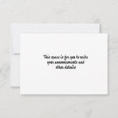 Save the date aankondiging (Achterkant)