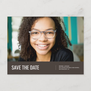 Save the date   Aankondiging foto-Afstuderen Briefkaart